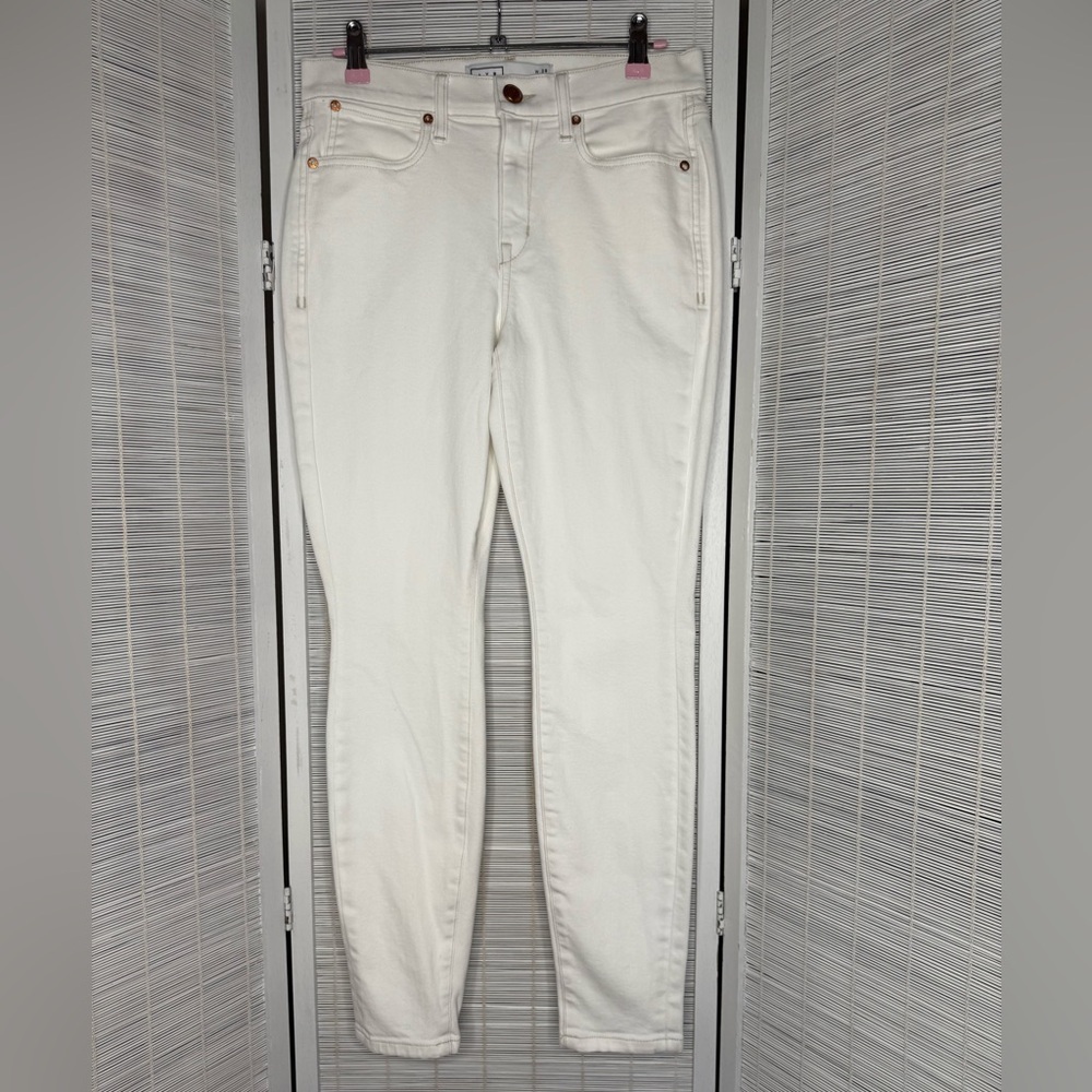 AYR Jeans White Skinny Cotton Blend Zipper Fly Classic Five Pocket Size 28